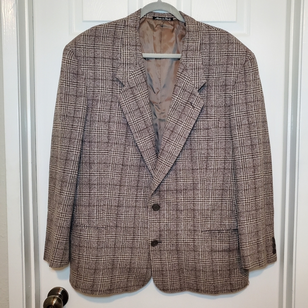 Giorgio Armani Le Collezioni Vintage Wool Cashmere Italy Sz 42 R